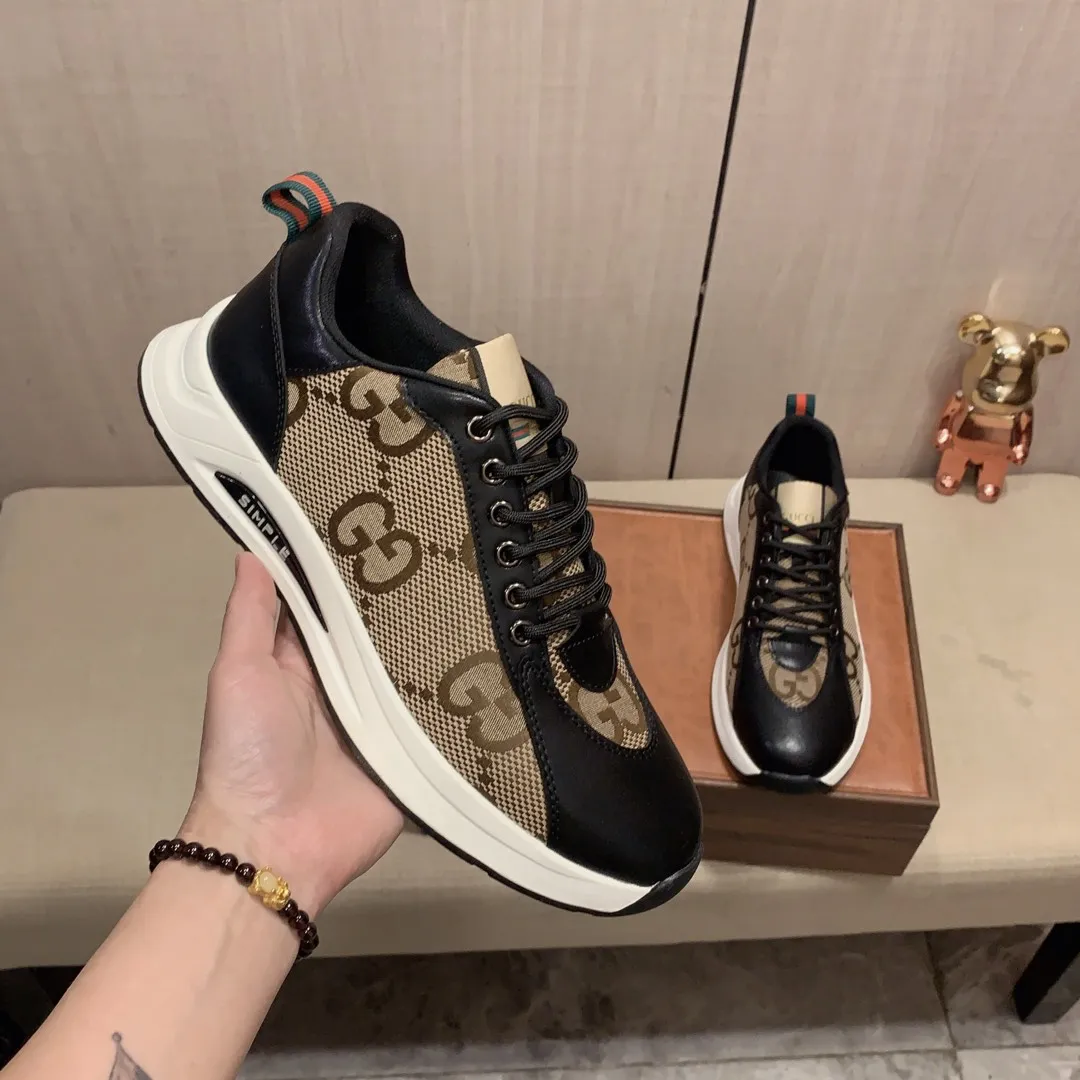 Men's Men's Shoes💰420💰💰🎩🎩[Lightning][Lightning] "Gucci*" The latest and most popular casual sports shoes, top brand [seduce] luxury~purchase, top~quality. [Strong] The upper is made of imported breathable cowhide with material ➕ breathable sheepskin feet (•) and fine workmanship. The original stylish and stylish soft rubber wear-resistant and non-slip outsole is light and comfortable on the feet. The real thing looks better when photographed in real life. 122: code: 38-44, can be customized to 45, 2️⃣ colors available